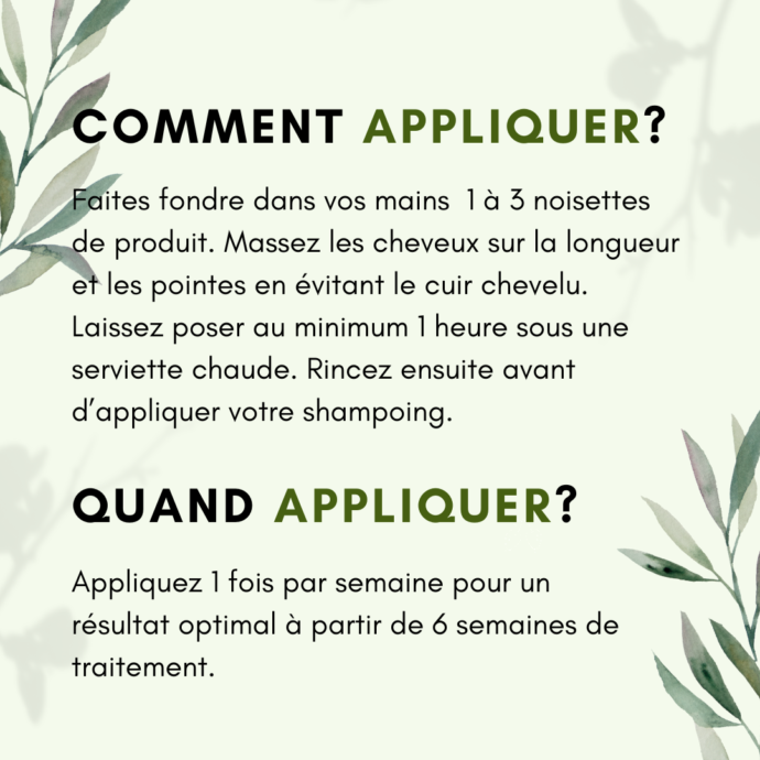 Masque Cheveux Nourrissant Avocat & Beurre de Karité – Image 3