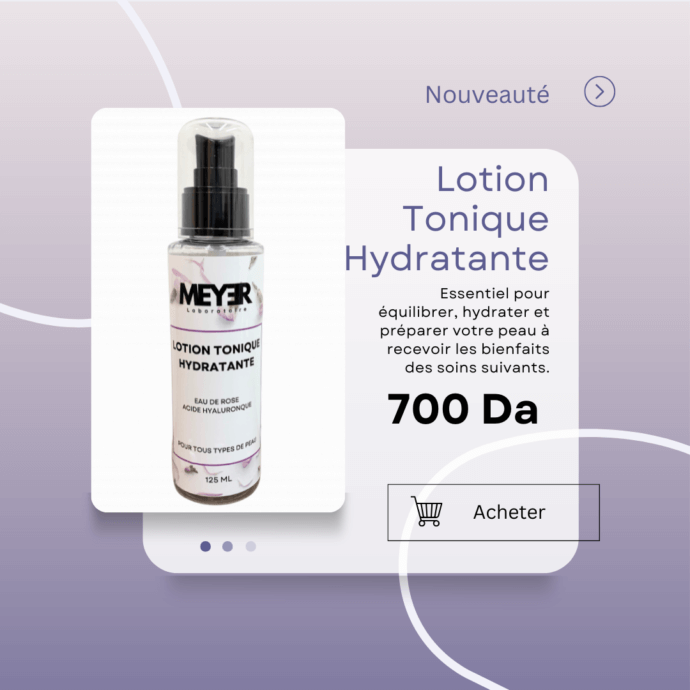 Lotion Tonique Hydratante Eau de rose & Acide Hyaluronique